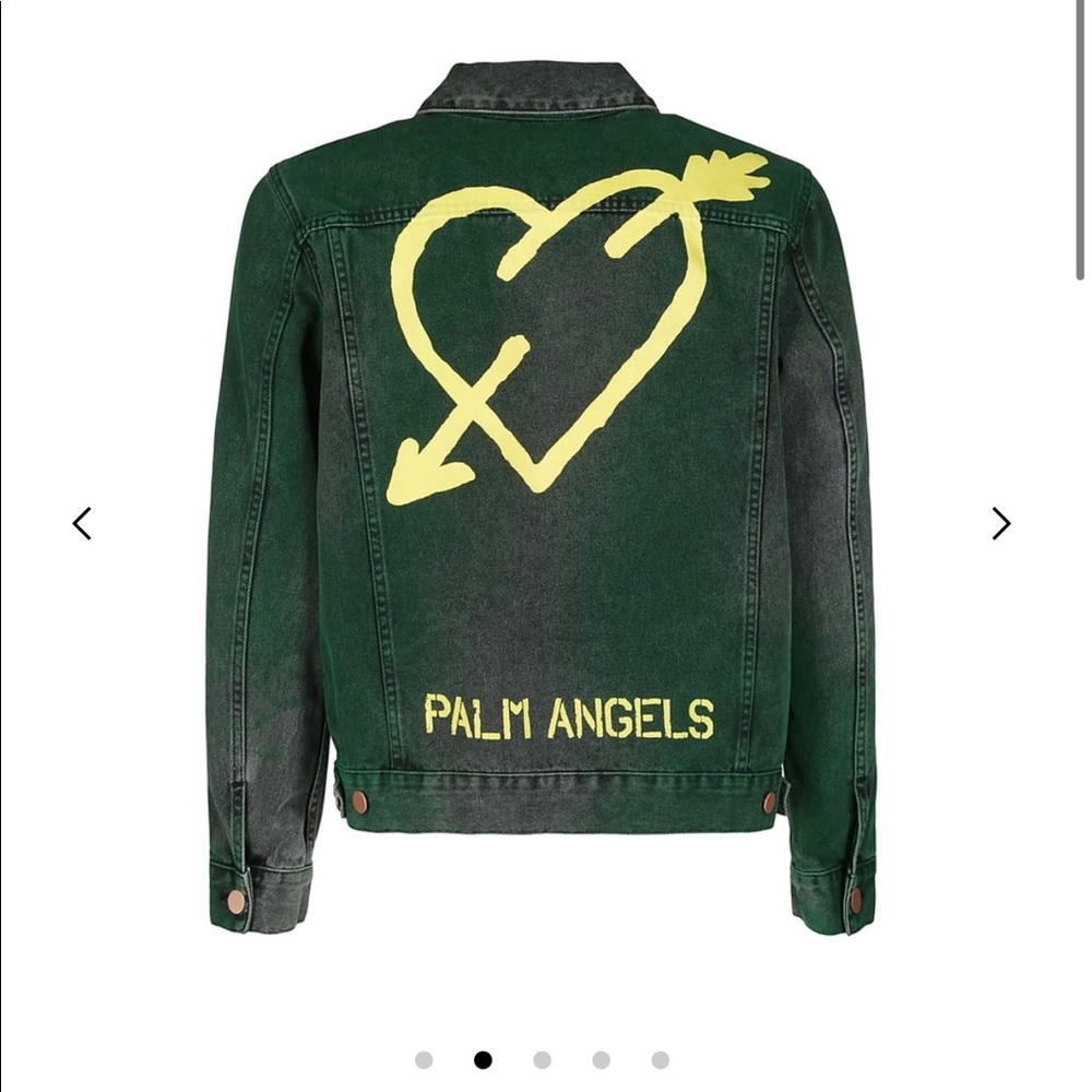 Palm Angels Pierced Heart Denim Jacket (medium in menswear)